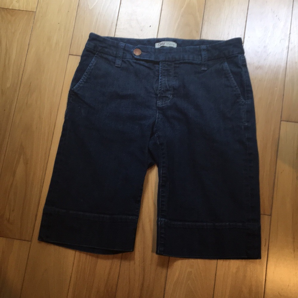 Cabi Jean shorts dark wash